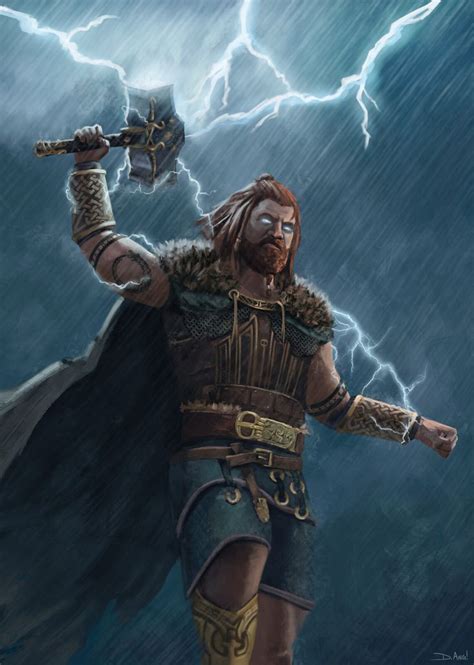 The God Of Thunder Daniel Ang Mitologia Nórdica Ragnarok Mitologia