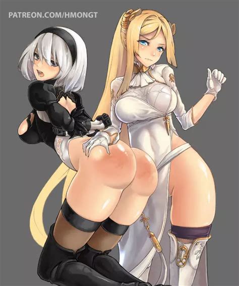 Yorha No 2 Type B And Yorha Commander Nier And 1 More Drawn By Hm