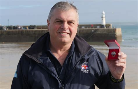 tribute to st ives rnli volunteer john chard on his 30 years service marine industry news