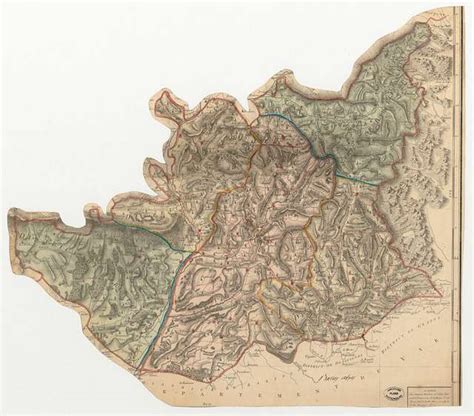 Carte du département des Basses Alpes 1790 1793 PICRYL Public