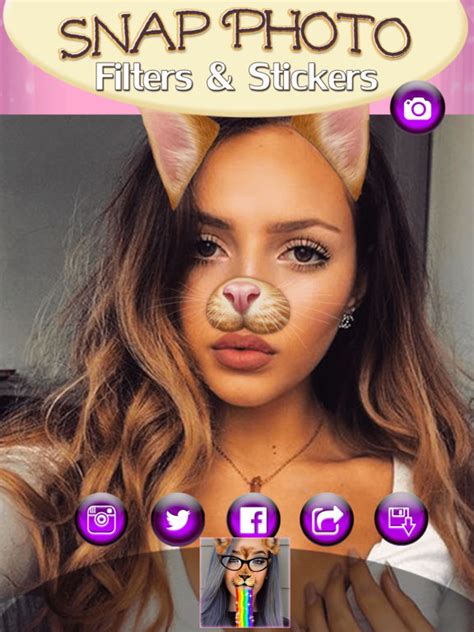 App Shopper Snap Photo Filters And Stickers Animal Face Editor Lifestyle