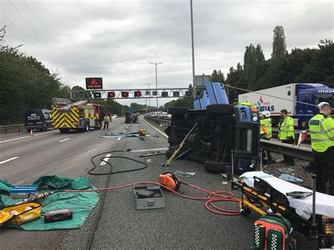 Crash Closes Three Lanes On M6 Southbound Express And Star
