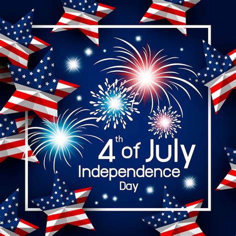 Premium Vector Usa 4th Of July Happy Independence Day Vector Illustration