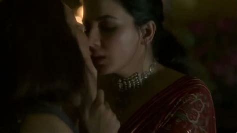 Kirti Kulhari And Shefali Shah Kiss Lesbian Hot Kissing Scene