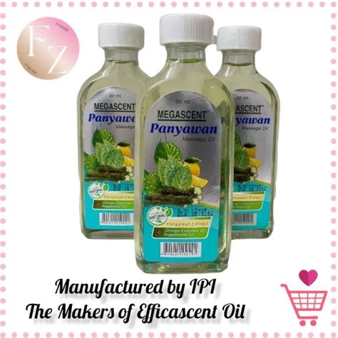 Megascent Panyawan Massage Oil By Efficascent Shopee Philippines