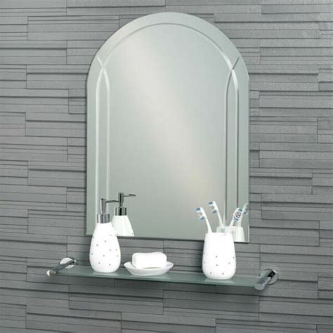 Frameless Arch Bathroom Mirror Wall Mounted 535mm X 750mm For Sale