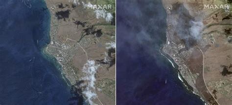 Before And After Satellite Images Show Maui Devastation In Stark