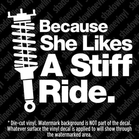 She Likes Stiff Ride Vinyl Decal Sticker Jdm Euro Stance Static Illest Coilovers Ebay