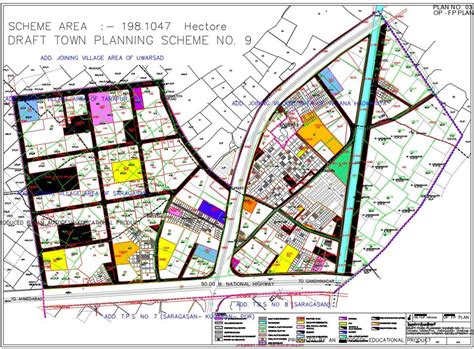 Town Plan For Residence Scheme Cadbull