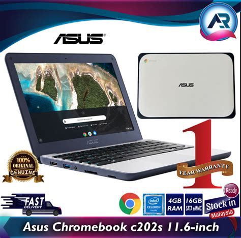 Asus Chromebook C202sa Ys02 116 Inch Intel Celeron 4gb Ram 16gb Ssd