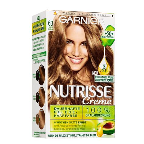 Hårfärg Garnier Nutrisse Cream 63 Light Golden Brown