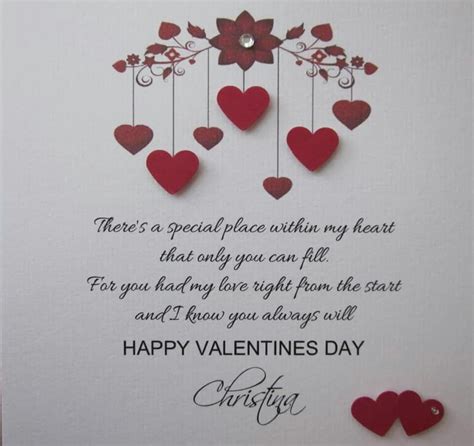 Valentines Day Card Valentine Verses Valentines Day Cards Handmade