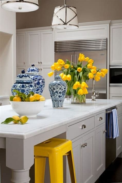 Delft Blue White And Yellow Kitchens Hello To Yellow Shots Of