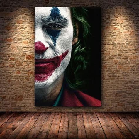 The Joker Movie 2019 Joaquin Phoenix Poster Canvas Painting Art Wall