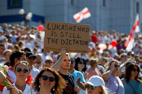Huge Historic Protests Swamp Belarus Capital Of Minsk Demanding That Lukashenko Step Down