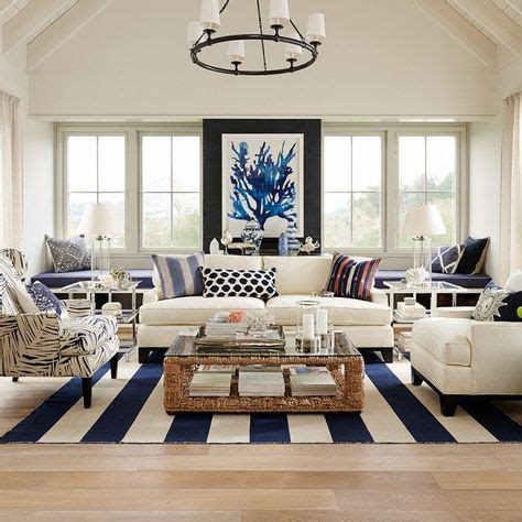 A great way to breathe new life into your living room without spending lots of money is to rearrange the furniture. Interior Design Style Quiz | Coastal living rooms, White sofa design, Living room pictures