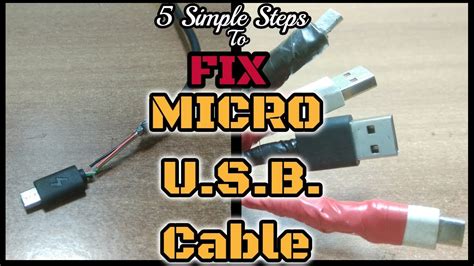 5 Easy Steps To Fix Usb Cable Youtube