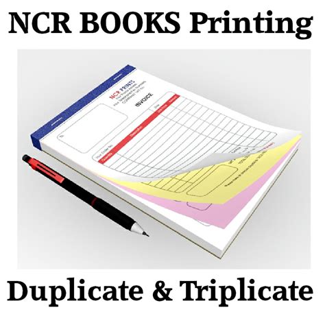 Ncr Books Printing Duplicate And Triplicate A5 Or A4 Lets Edit