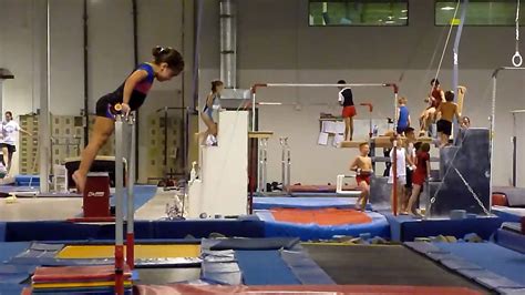 Level 2 Gymnastics Bar Routine Joelles Practice Youtube