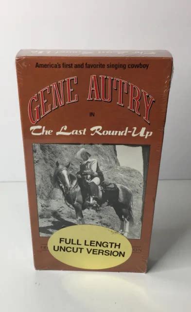 Vintage Vhs Tape The Last Round Up Gene Autry Flying A Pictures 1950 599 Picclick