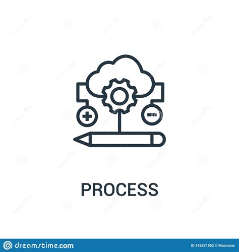 Process Icon Vector From Seo Collection Thin Line Process Outline Icon