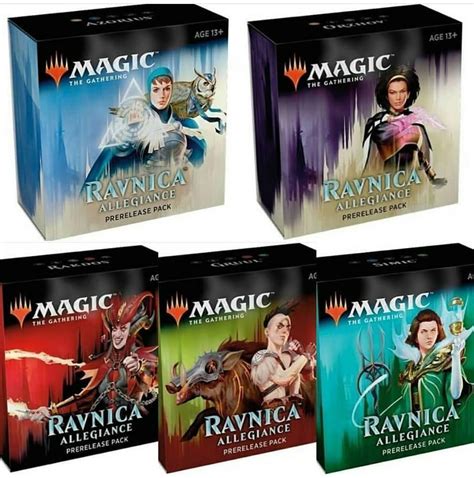 Magic The Gathering Ravnica Allegiance Prerelease Packs Set Of 5 Rele