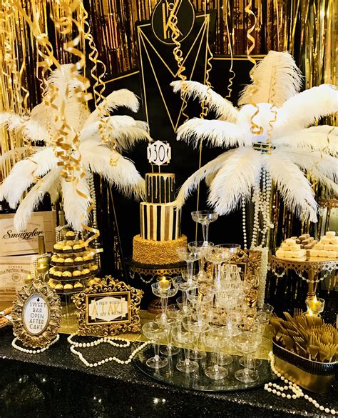 The Great Gatsby Themed Party Decorations 25 Black And Gold Great