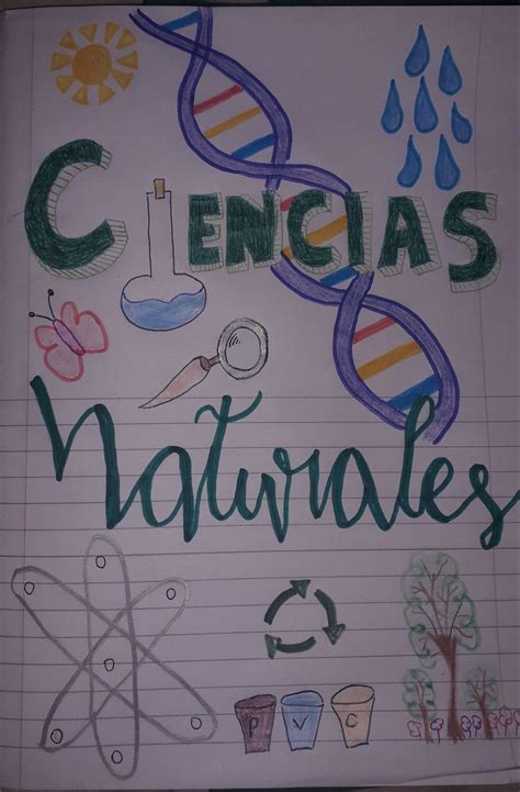 Lettering Portadas Portada De Cuaderno De Ciencias En C