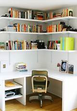 Corner Desk With Shelves Above Pictures