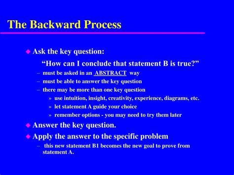 Ppt The Forward Backward Method Powerpoint Presentation Free