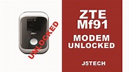 How to Unlock ZTE MF91 - YouTube