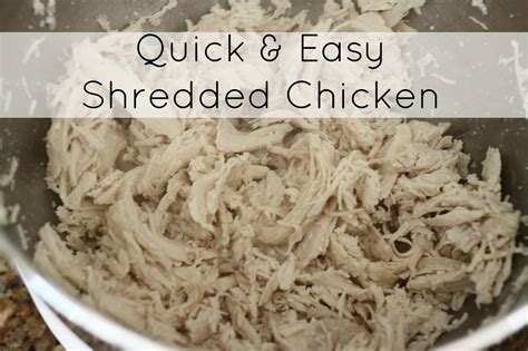 In a large pot, place the four boneless chicken breasts, along with the peppercorns, celery, carrots, and onions. The Larson Lingo: Quick & Easy Shredded Chicken and other ...