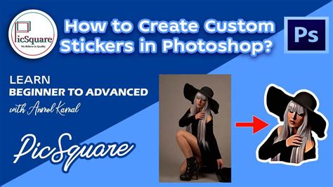 How To Design Your Own Custom Stickers Photoshop Tutorial Photoshop