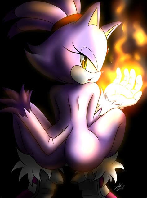 rule 34 andersonicth ass back view blaze the cat fire nude sitting solo sonic series 2039246