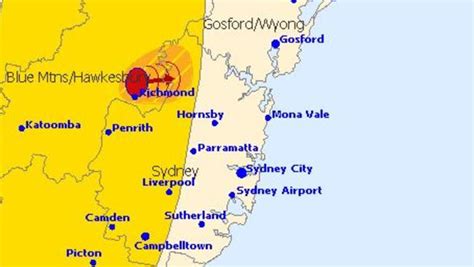 Sydney Thunderstorms Severe Weather Warning Issued For Hail Damaging
