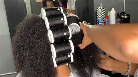 How To Roller Set Natural Hair Full Bouncy And Beautiful Silk Hair