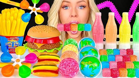 Asmr Sour Candy Warheads Cubes Sour Spray Wax Candy Earth Gummy