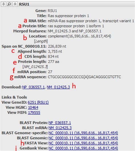 Ncbi Insights Check Out Improved Tooltips In Ncbis Genome Browsers