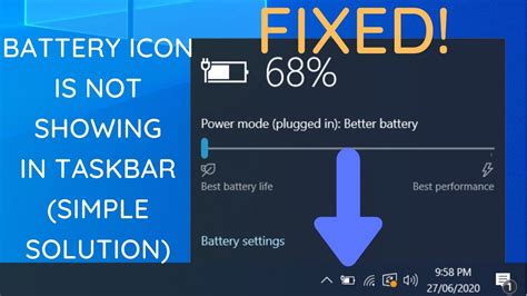Battery Icon Not Showing In Windows 10 Taskbar How To Show Battery On