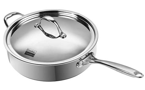 Cooks Standard Qt Multi Ply Clad Deep Saute Pan With Lid Stainless Steel Walmart Com