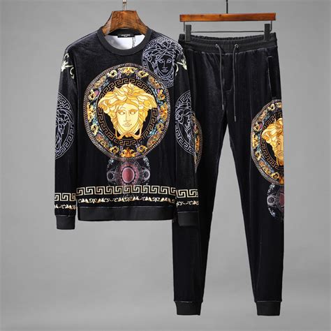 Cheap Versace Tracksuits Long Sleeved For Men 440382 Replica Wholesale