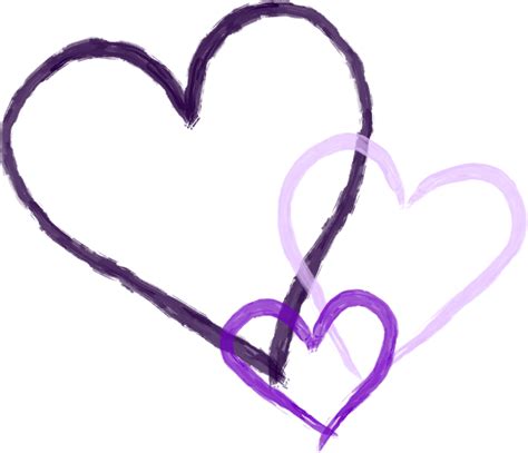 Purple Hearts Clipart Best