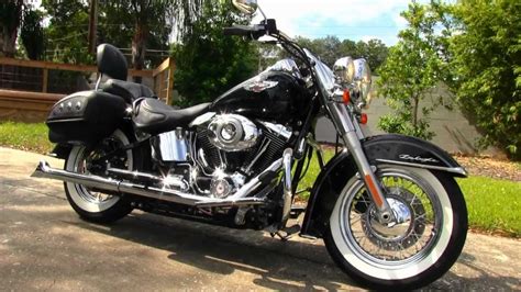 The motorcycle is available in a few different colors: 2007 Harley-Davidson custom Softail Deluxe FLSTN - YouTube