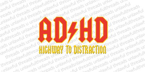 Adhd Highway To Distraction Png Transparent Background Etsy