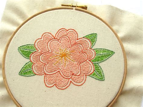 Flower Embroidery Pattern Free