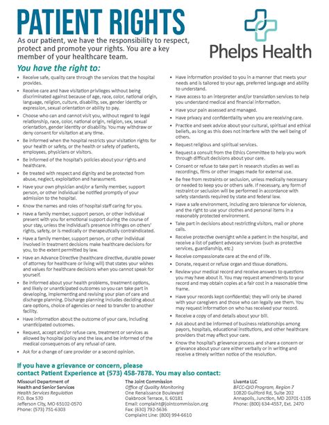 Patient Rights Phelps Health
