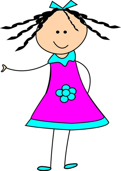 Girl Child Happy Free Vector Graphic On Pixabay