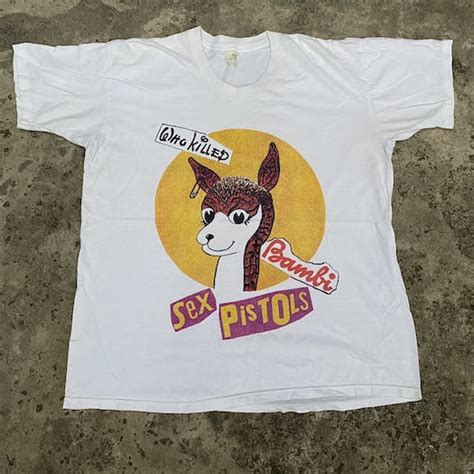 Vintage Vintage 90s Sex Pistols Who Killed Bambi T Shirt Grailed