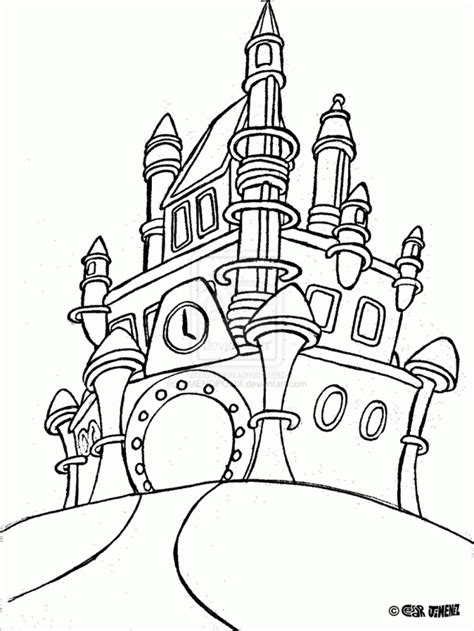 Start by scrolling to the bottom of the post, under the terms of use, and click on the text link that says >> download <<. Cinderella Castle Coloring Pages - Coloring Home