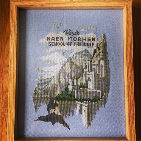 The Witcher Kaer Morhen Cross Stitch Cross Stitch Cross Stitch